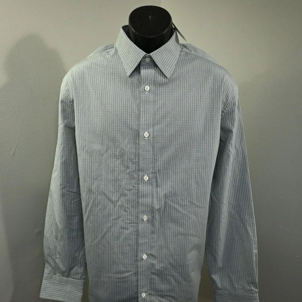 Banana Republic Button Down‎ Men XL NEW Tailored Slim Fit Plaid Long Sleeve